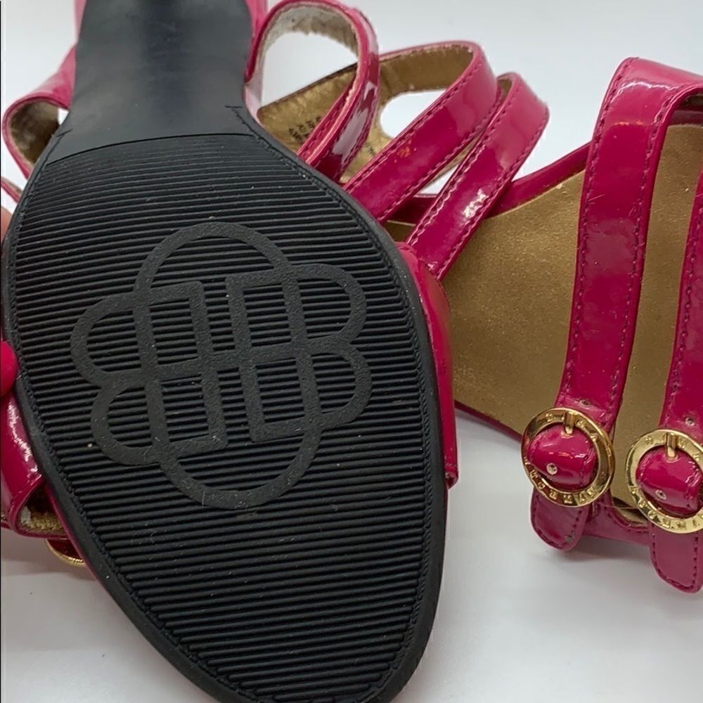 Dana Bachman pink straps slip on heels - Picture 8 of 8